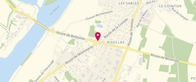 Plan de Boulangerie la Croisée, 2286 Route de Belleville, 01090 Guéreins