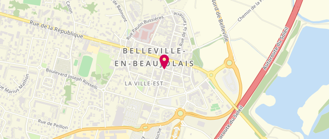 Plan de Au Bon Fournil, 9 Rue Victor Hugo, 69220 Belleville-en-Beaujolais