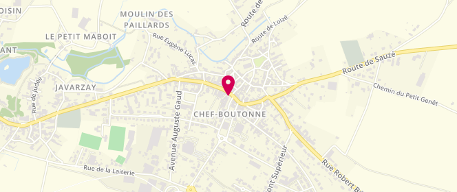 Plan de MAITRE Brice, 2 place Cail, 79110 Chef-Boutonne