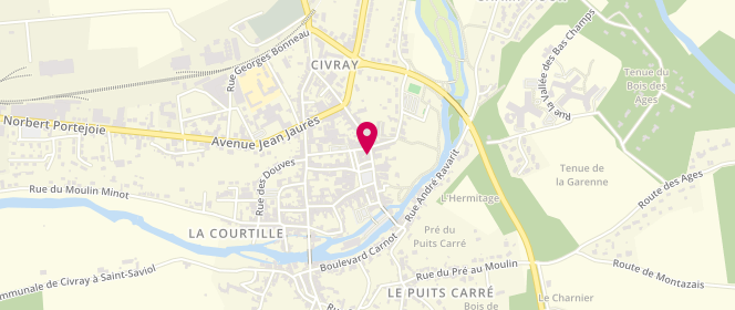 Plan de Boulangerie Fraslin, 5 Rue Pierre Pestureau, 86400 Civray