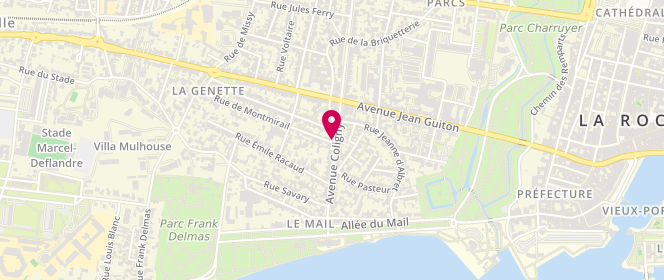 Plan de Le Chai des Farines, 37 avenue Coligny, 17000 La Rochelle