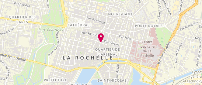 Plan de Couleur des Sables, 38 Rue Merciers, 17000 La Rochelle