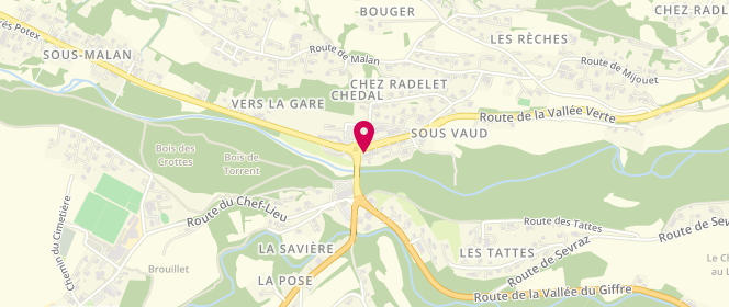 Plan de Boulangerie Place Xavier, 30 Route de la Vall. Verte, 74250 Fillinges