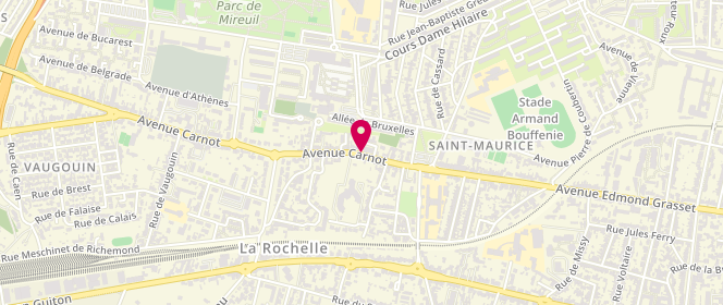 Plan de Chez Paillat le Boulanger, 170 Avenue Carnot, 17000 La Rochelle