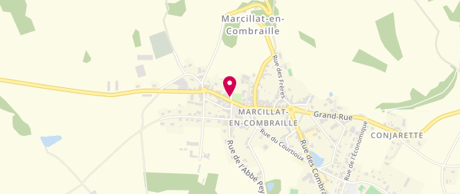 Plan de Boulangerie la Graine Dhelin, 41 Grand Rue, 03420 Marcillat-en-Combraille