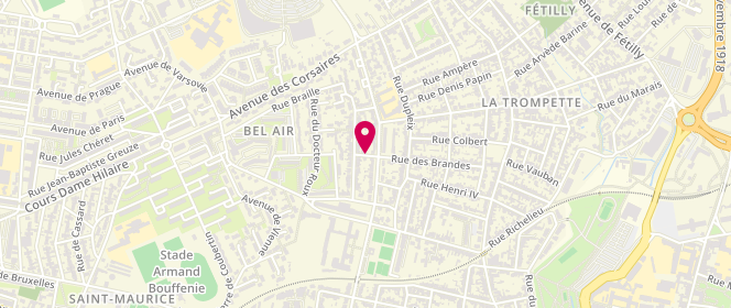 Plan de VERNAGEAU Yvon, Centre Centre Commercial Mireuil Est
146 Avenue des Corsaires, 17000 La Rochelle
