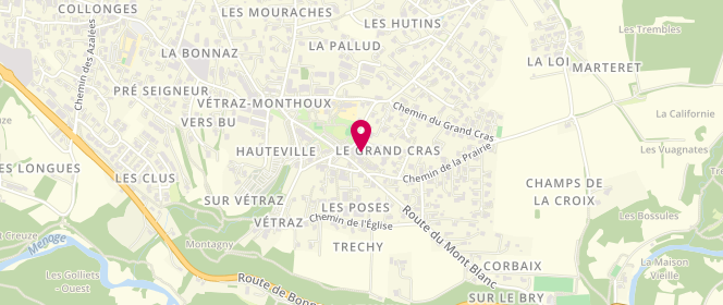 Plan de Au pétrin des saveurs, 3 Les Places, 74100 Vétraz-Monthoux