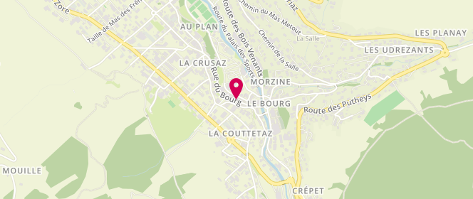 Plan de Boulangerie Chez Céline, 110 Rue du Bourg, 74110 Morzine