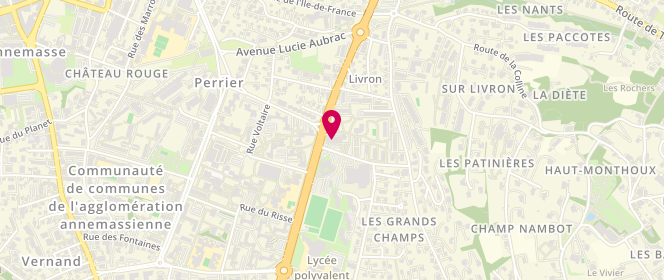Plan de La Panière, 17 avenue Maréchal Leclerc, 74100 Annemasse