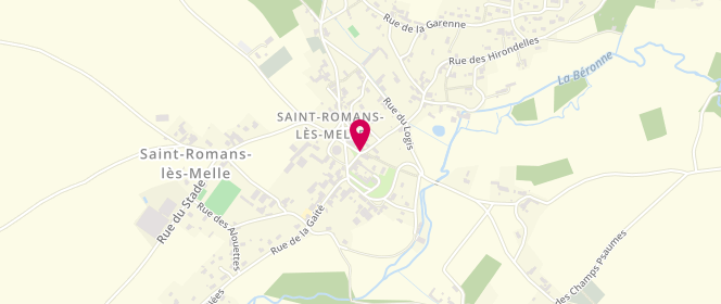 Plan de La Romantaise, 5 Place du Champ de Foire, 79500 Saint-Romans-lès-Melle