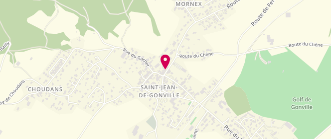 Plan de Boulangerie Humbert, 33 Rue de la Louvatière, 01630 Saint-Jean-de-Gonville