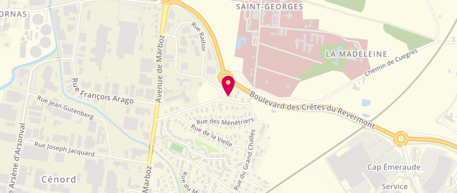 Plan de Boulangerie Grain d'Pain - Saint Georges, 9 chemin de Saint-Georges, 01000 Bourg-en-Bresse