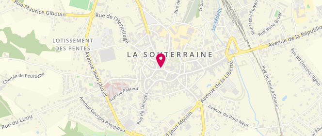 Plan de Boulangerie CHANARD Fabrice, 31 place du Marché, 23300 La Souterraine