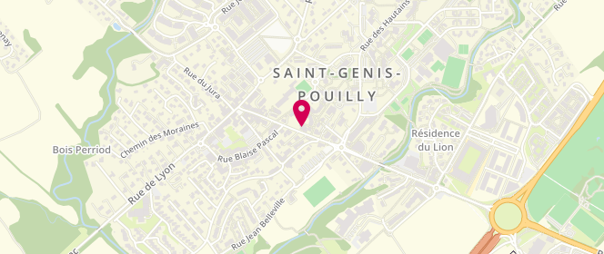 Plan de Patisserie Mottier, 17 Rue de Geneve, 01630 Saint-Genis-Pouilly