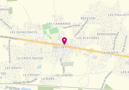 Plan de La flûte enchantée, 49 Route de Bourg, 01310 Polliat