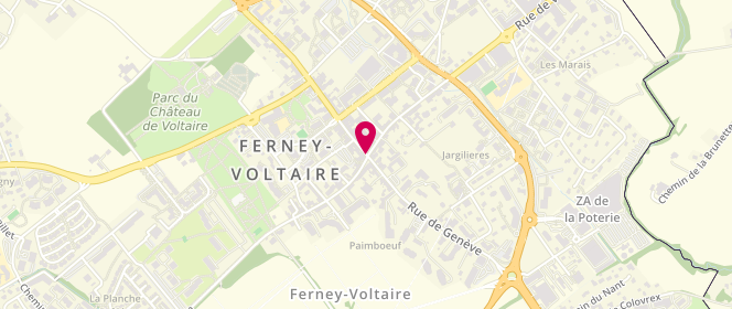 Plan de Le Fournil de la Fontaine, 2 Rue de Meyrin, 01210 Ferney-Voltaire