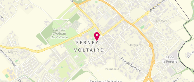 Plan de Chez Giovanni et Tony, 4 avenue Voltaire, 01210 Ferney-Voltaire