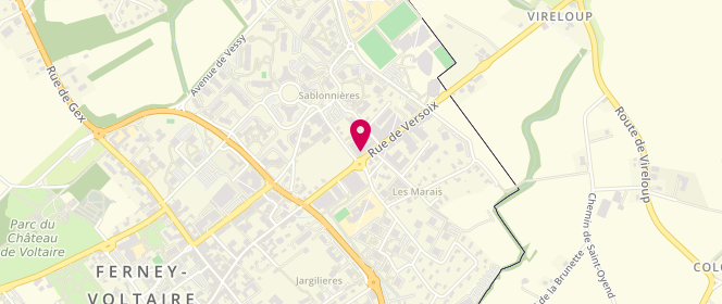 Plan de Boulangerie du Levant, 65 Rue de Versoix, 01210 Ferney-Voltaire