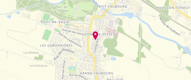 Plan de Boulangerie Liva, Grande Rue, 01290 Pont-de-Veyle