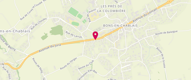 Plan de Boulangerie Alain CHAPEAU, 335 avenue du Jura, 74890 Bons-en-Chablais