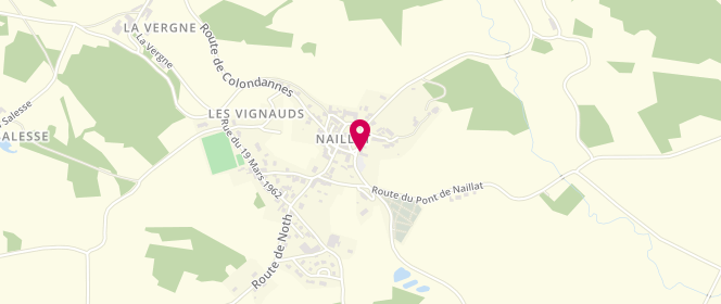 Plan de Le Fournil de Naillat, Bourg, 23800 Naillat