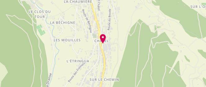 Plan de Boulangerie Patisserie Grillet, 52 Route du Centre, 74390 Châtel