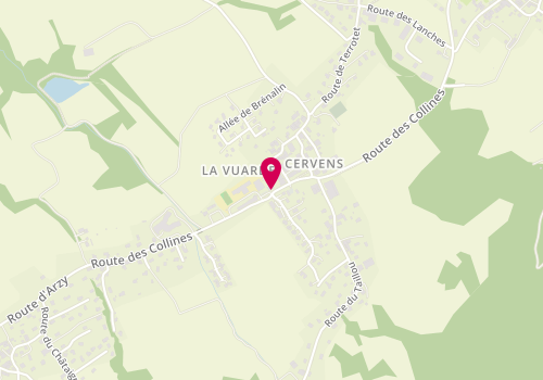 Plan de Les Fournils du Lac, 621 Route des Collines, 74550 Cervens