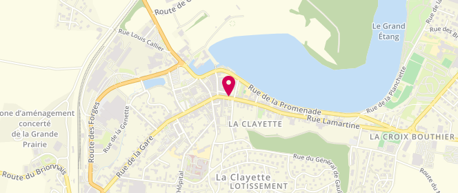 Plan de Boulangerie - Pâtisserie Barnay, 5 Rue Centrale, 71800 La Clayette