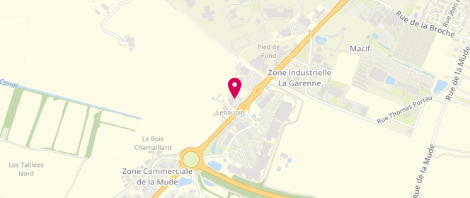 Plan de La Mie Câline, 34 Route de la Rochelle, 79000 Bessines