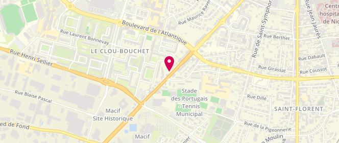 Plan de Le Pain des Sauniers, 188 avenue de la Rochelle, 79000 Niort