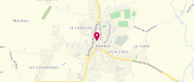 Plan de Boulangerie Langillier David et Emi, 37 Rue des Fournils, 01851 Marboz