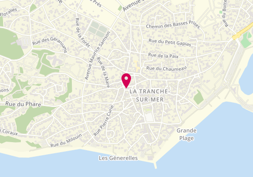 Plan de Chocolatine, 8 Rue Aristide Briand, 85360 La Tranche-sur-Mer
