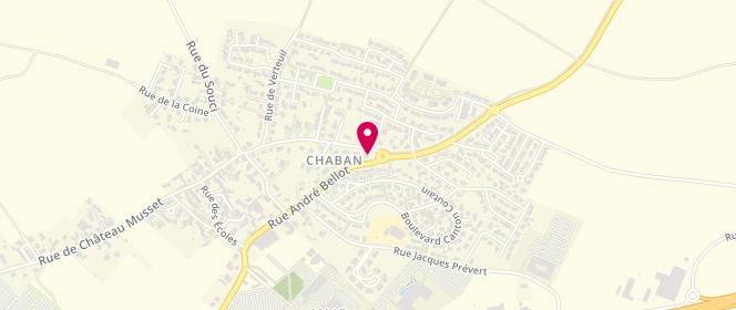 Plan de La Chabanaise, 13 Rue de Château Musset, 79180 Chauray