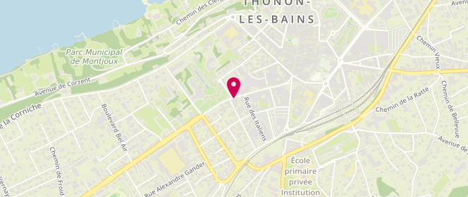 Plan de La Cerise Sur le Gâteau, 18 avenue du Général de Gaulle, 74200 Thonon-les-Bains