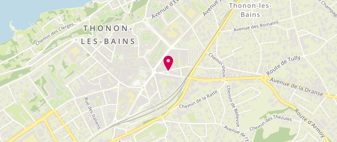 Plan de Aux Fines Gourmandises Yvon Stengel, 16 Boulevard Georges Andrier, 74200 Thonon-les-Bains