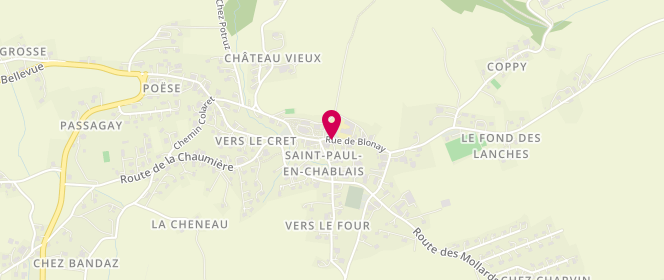Plan de Le Fournil du Chablais, 30 Rue de Blonay, 74500 Saint-Paul-en-Chablais