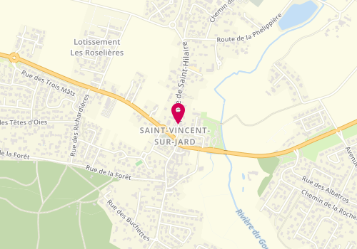Plan de Pense au Pain, 8 Route de Saint-Hilaire, 85520 Saint-Vincent-sur-Jard