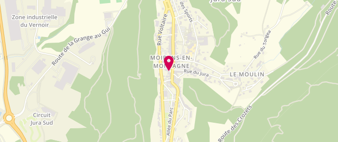 Plan de Boulangerie de Moirans, 4 place de Verdun, 39260 Moirans-en-Montagne