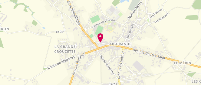 Plan de Micouraud Dumontet, 44 Place Champ de Foire, 36140 Aigurande