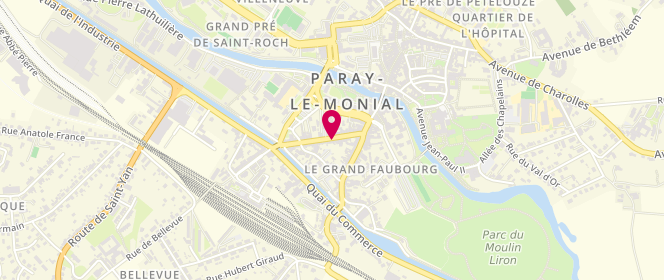 Plan de Patisserie Pubill, 25 Avenue Charles de Gaulle, 71600 Paray-le-Monial