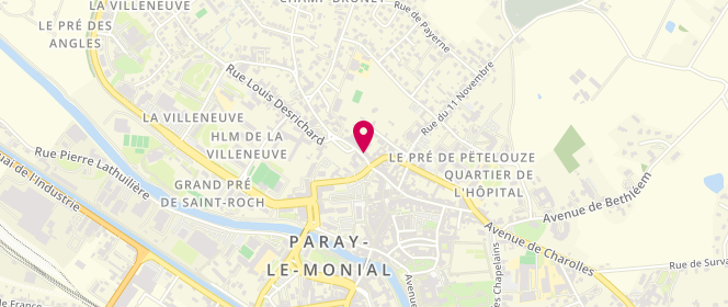 Plan de Boulangerie Hubert, 6 Bis Rue Louis Desrichard, 71600 Paray-le-Monial