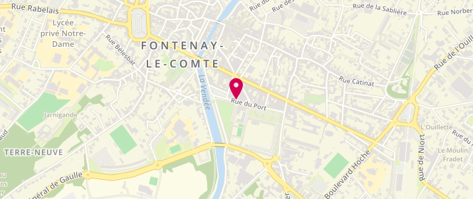 Plan de La Mie Câline, 19 Rue du Port, 85200 Fontenay-le-Comte