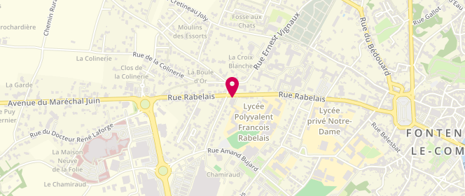 Plan de Roger Sicard, 61 Rue Rabelais, 85200 Fontenay-le-Comte