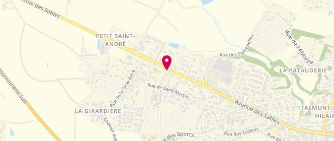 Plan de Pâtisserie Boulangerie Brioche et Pâte à choux, 307 avenue des Sables, 85440 Talmont-Saint-Hilaire