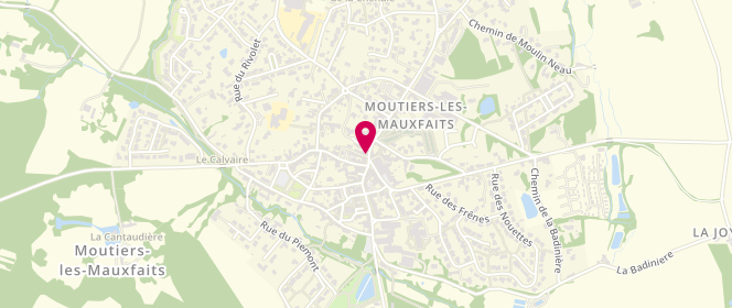 Plan de Boulangerie MALLET Cédric et Magali, 1 avenue Georges Clemenceau, 85540 Moutiers-les-Mauxfaits