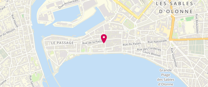 Plan de La Boulangery, 65 Rue des Halles, 85100 Les Sables-d'Olonne
