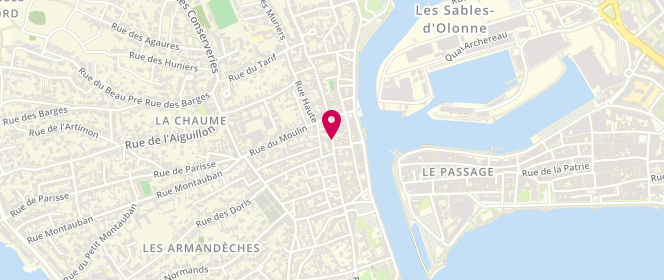 Plan de Boulangerie Patisserie Lecoq, la Chaume
55 Rue du Docteur Canteteau, 85100 Les Sables-d'Olonne
