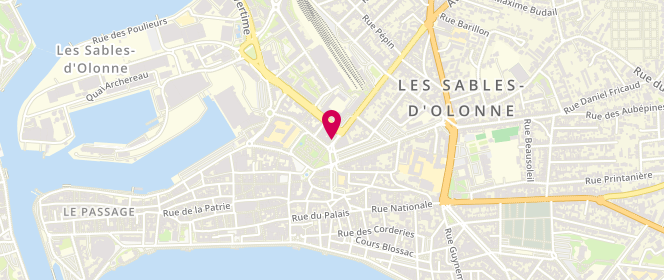 Plan de La Petite Boulangerie, 3 avenue Georges Pompidou, 85100 Les Sables-d'Olonne