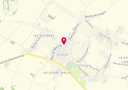 Plan de PACORET Philippe, Place du Marche, 71700 Uchizy