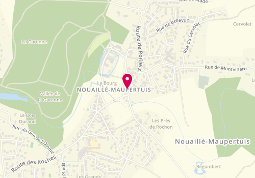 Plan de Le Fournil de l'Abbaye, 20 place Jean le Bon, 86340 Nouaillé-Maupertuis